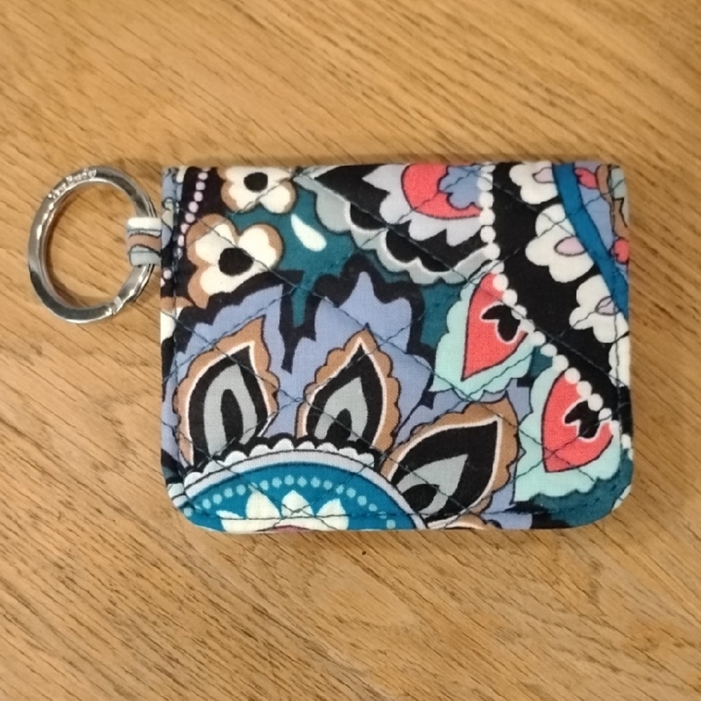 Floral Patterned Keychain Wallet
